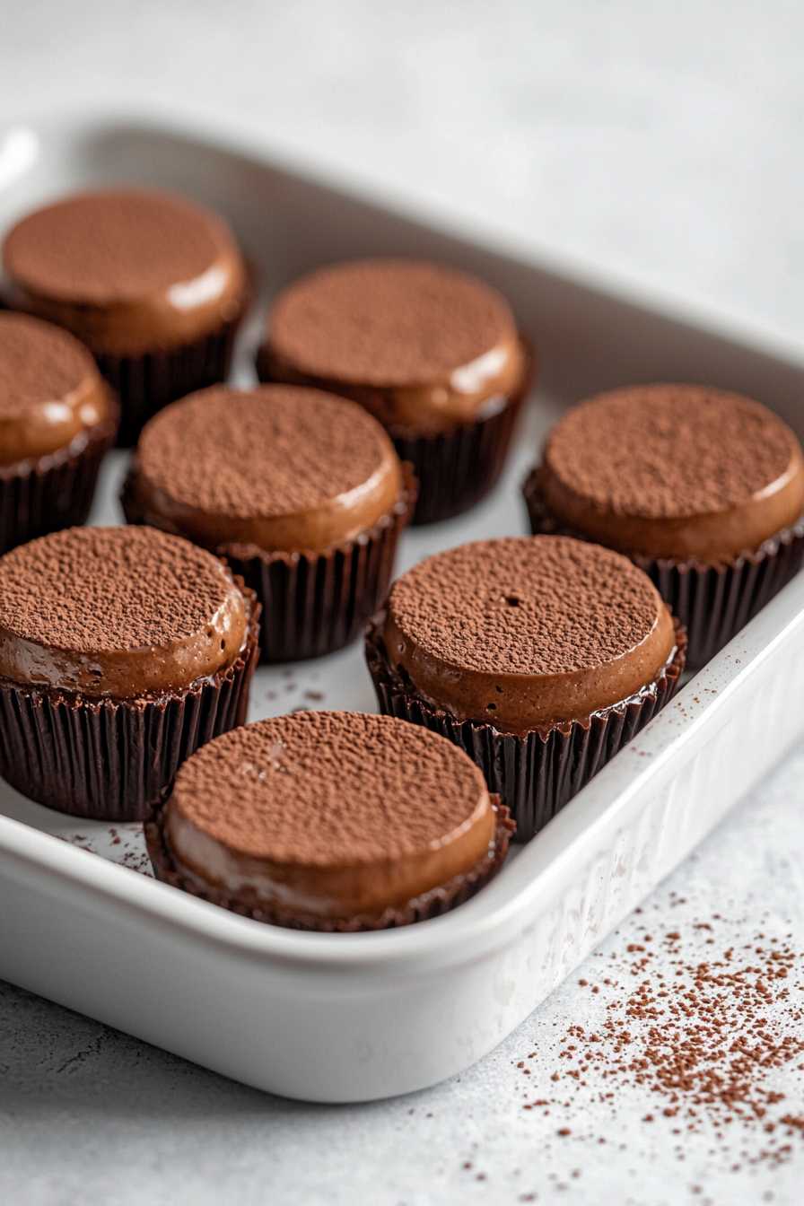 Making Chocolate Espresso Keto Cheesecake Bites