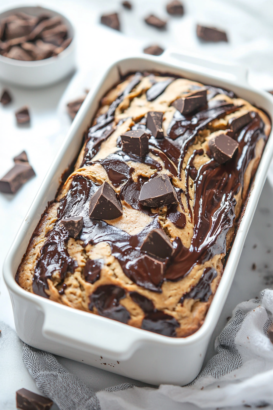 Baking Chocolate Peanut Butter Zucchini Bread