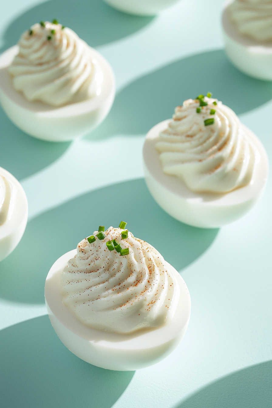 Cream Cheese and Chive Deviled Eggs Preparation