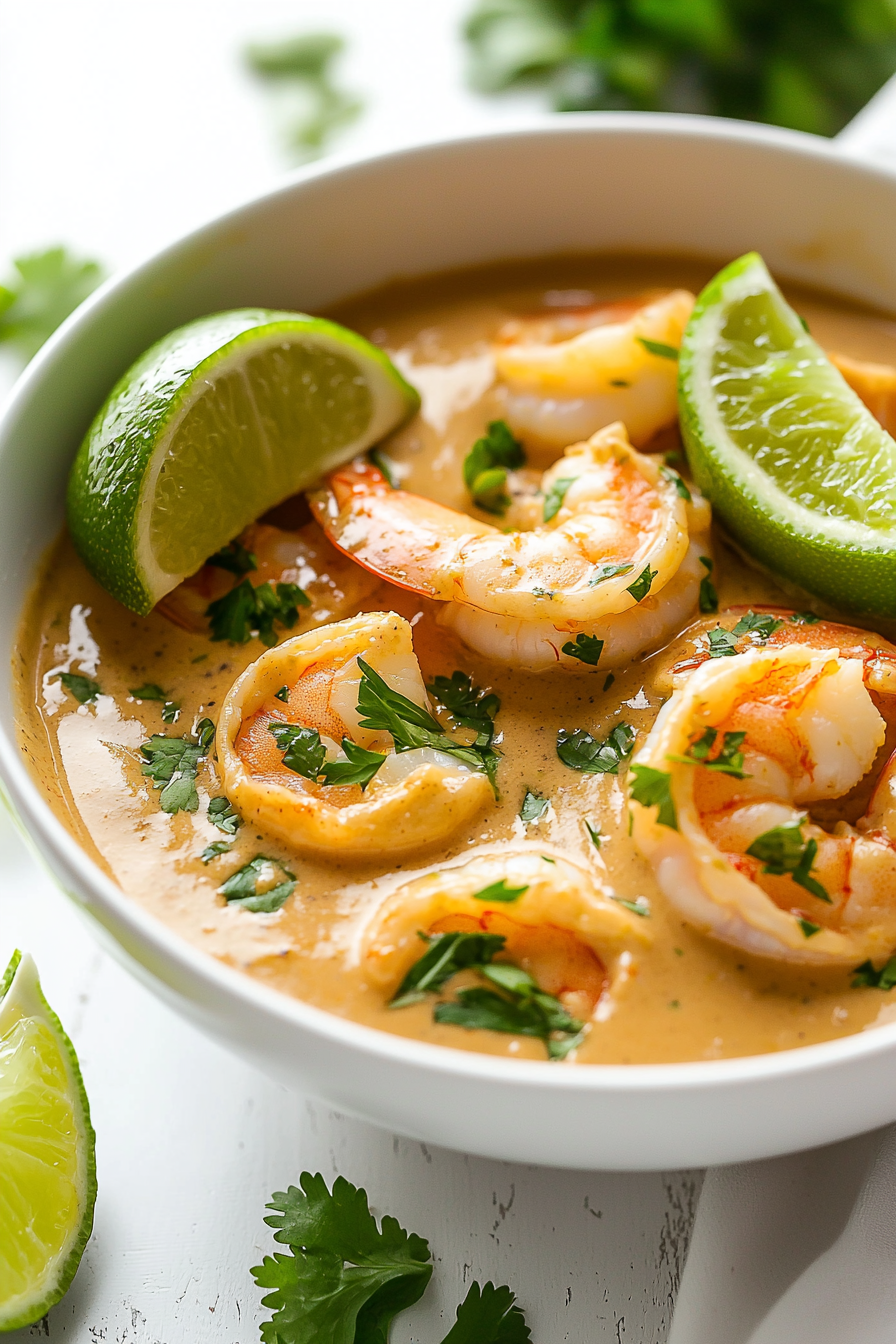 Creamy Shrimp and Avocado Bowls Serving