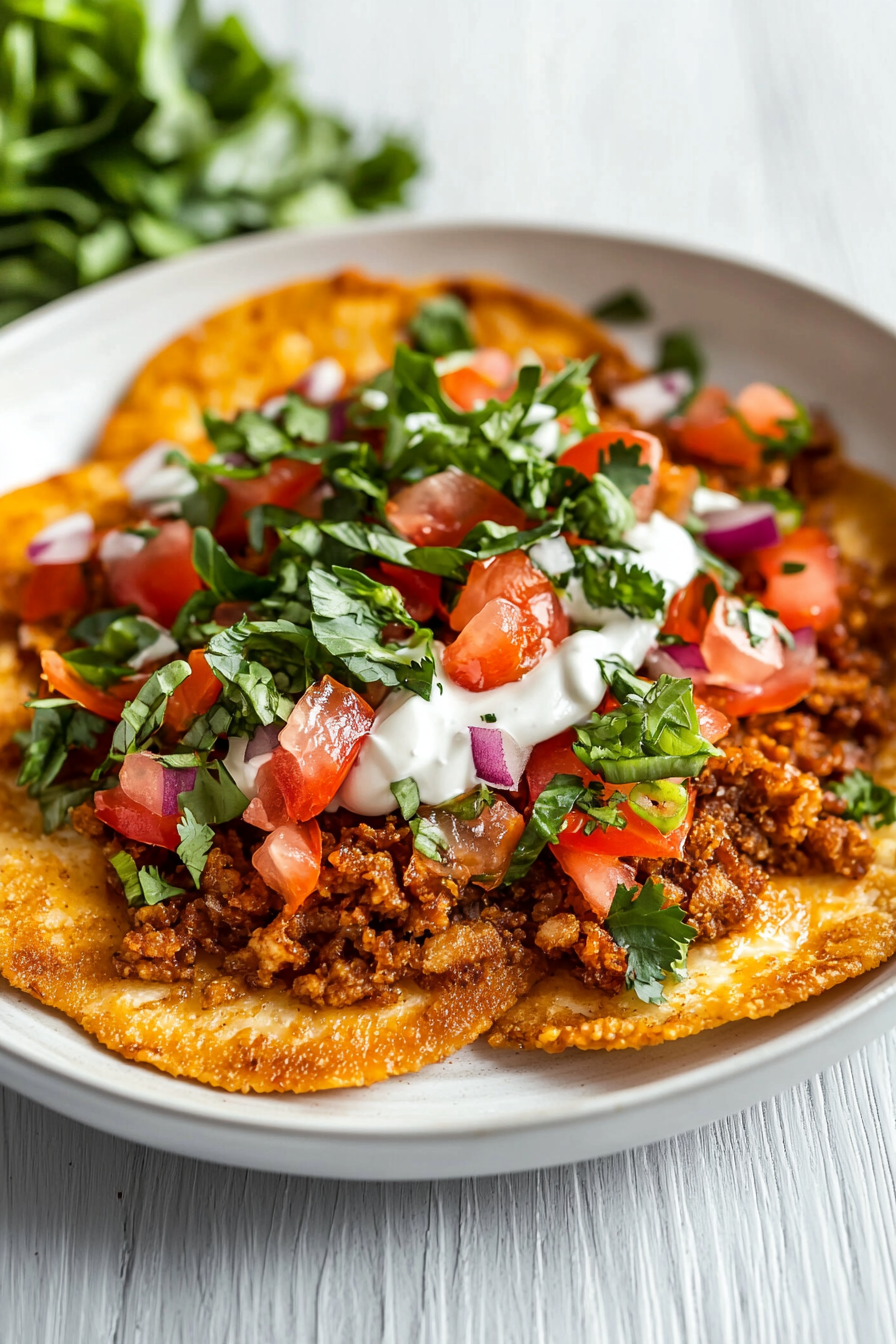 Crispy Fried Cheese Keto Tacos
