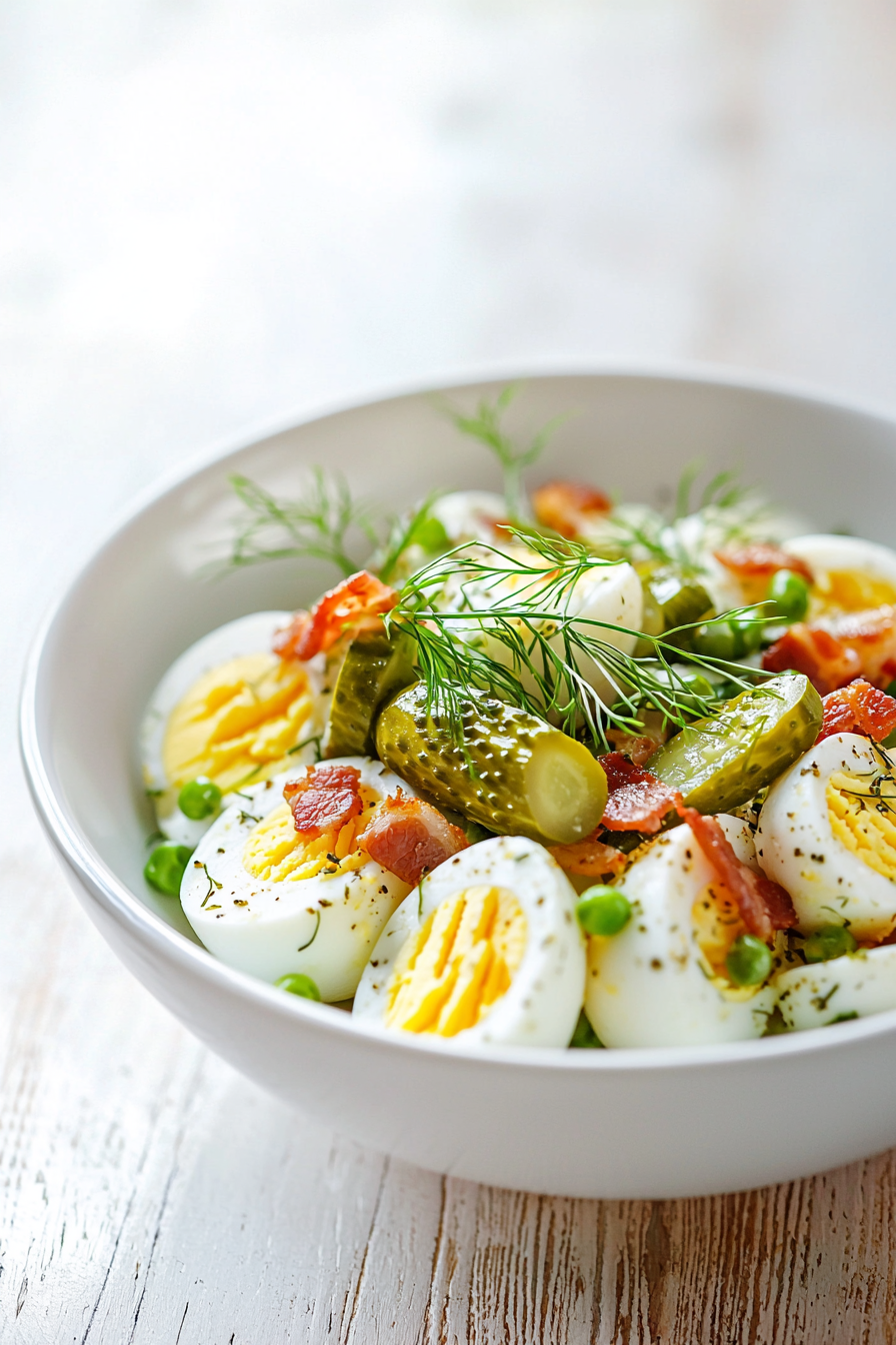 Dill Pickle and Bacon Egg Salad