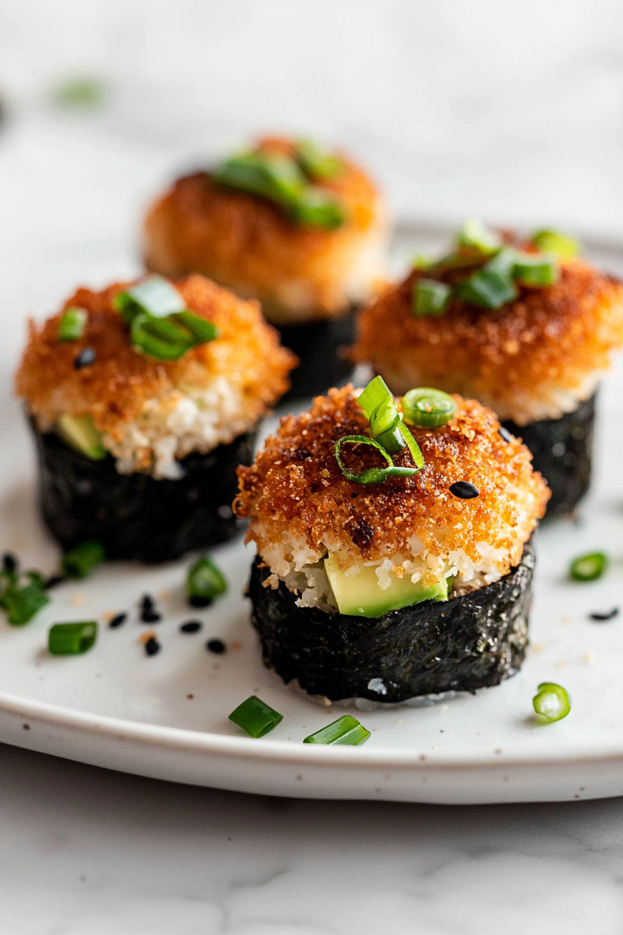 Fried Cauliflower Rice Sushi Balls