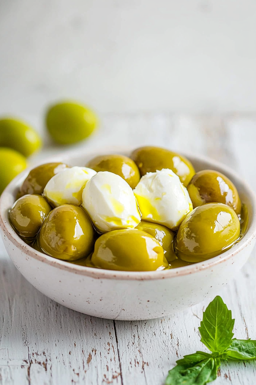 Fried Keto Mozzarella-Stuffed Olives