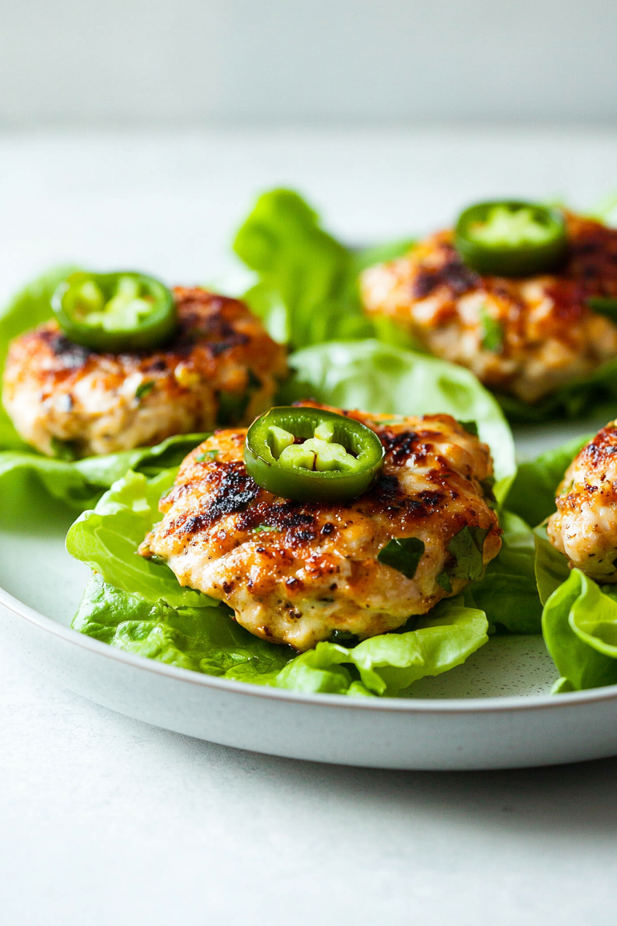 Assembling Jalapeño Popper Chicken Burgers