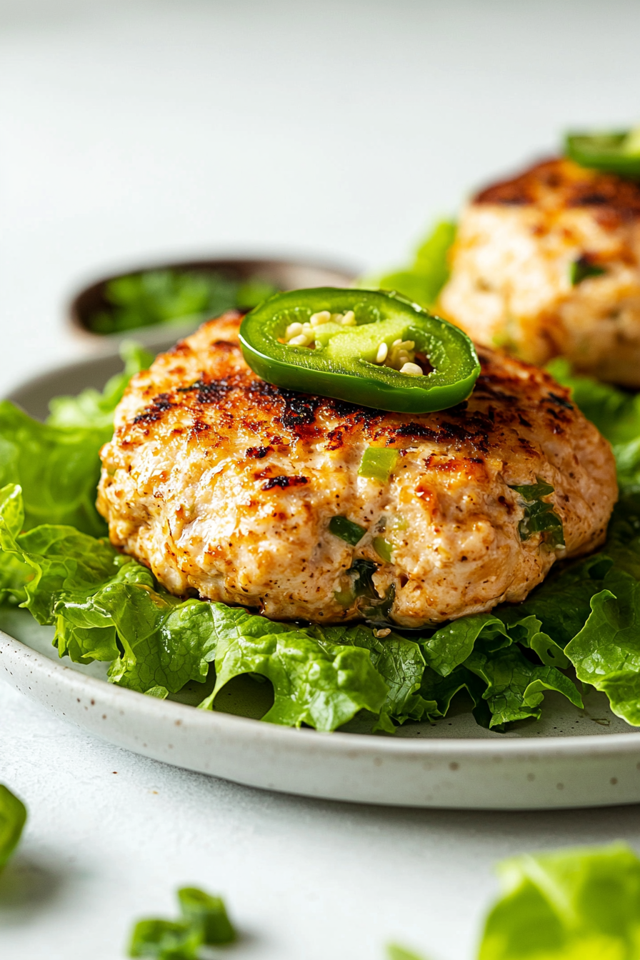 Cooking Jalapeño Popper Chicken Burgers