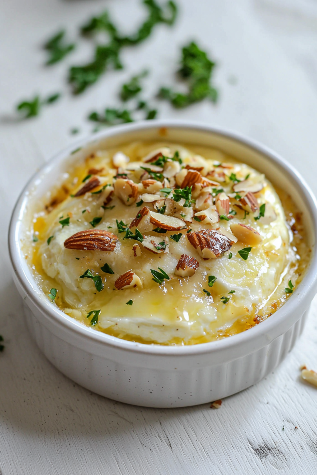 Keto Baked Brie with Garlic and Almonds_001
