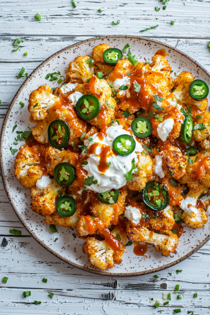 Keto BBQ Cauliflower Nachos_001