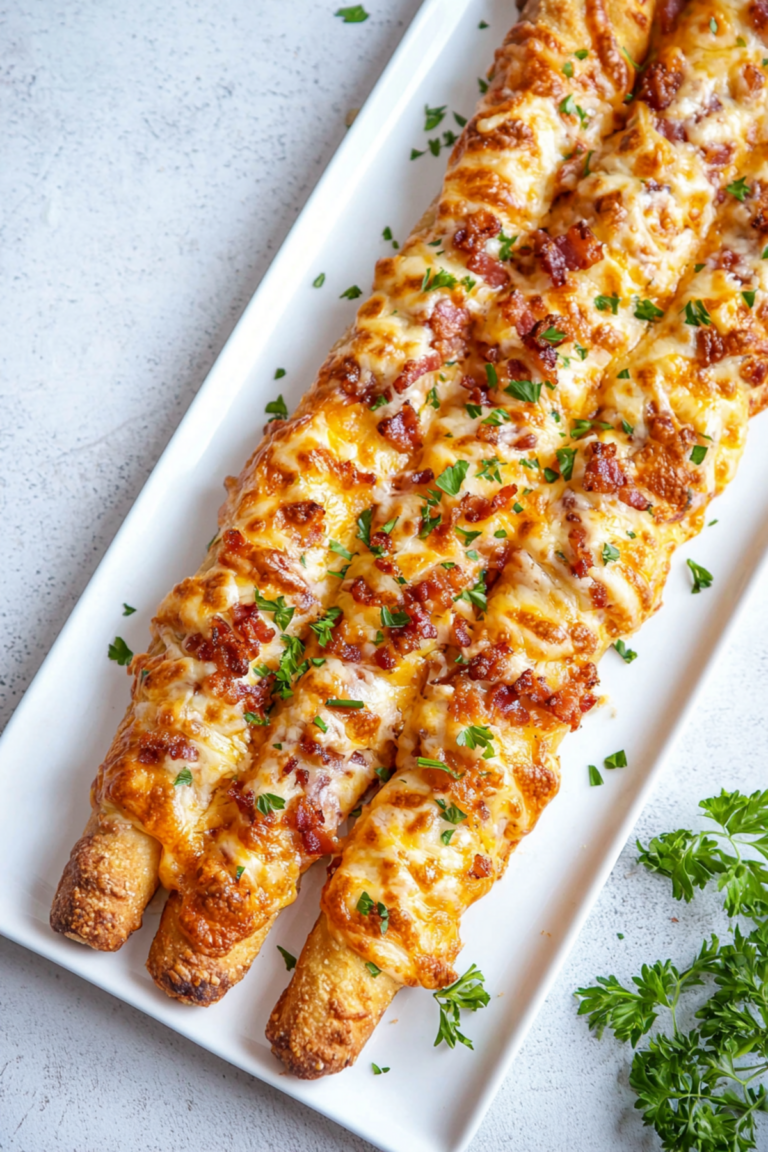 Keto Cheesy Bacon Breadsticks_001
