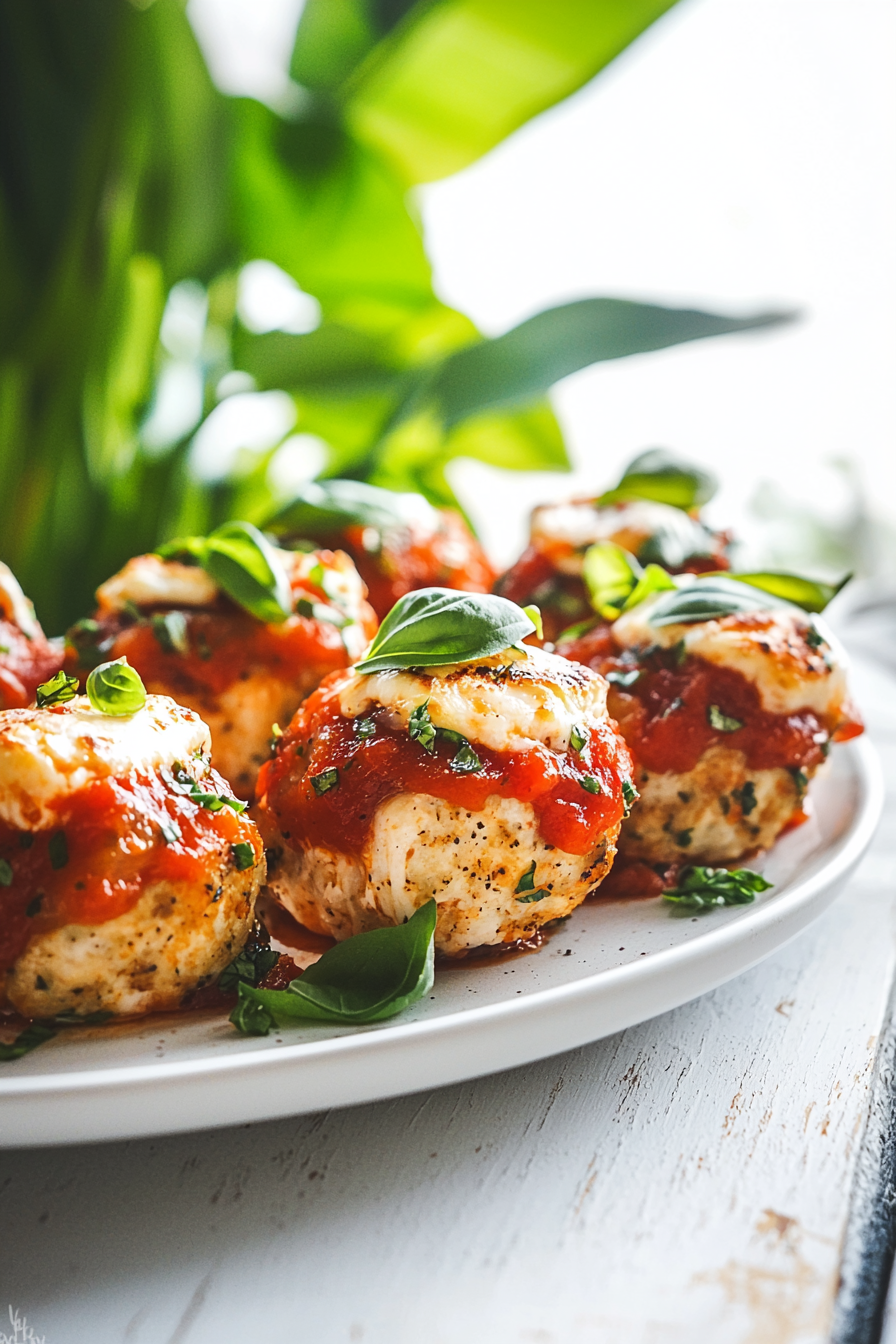 Keto Chicken Parm Meatballs Cooking