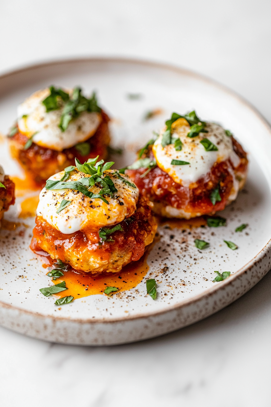 Keto Chicken Parm Meatballs