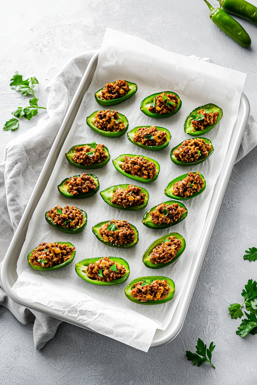 Keto Chili and Cheese Jalapeño Bites