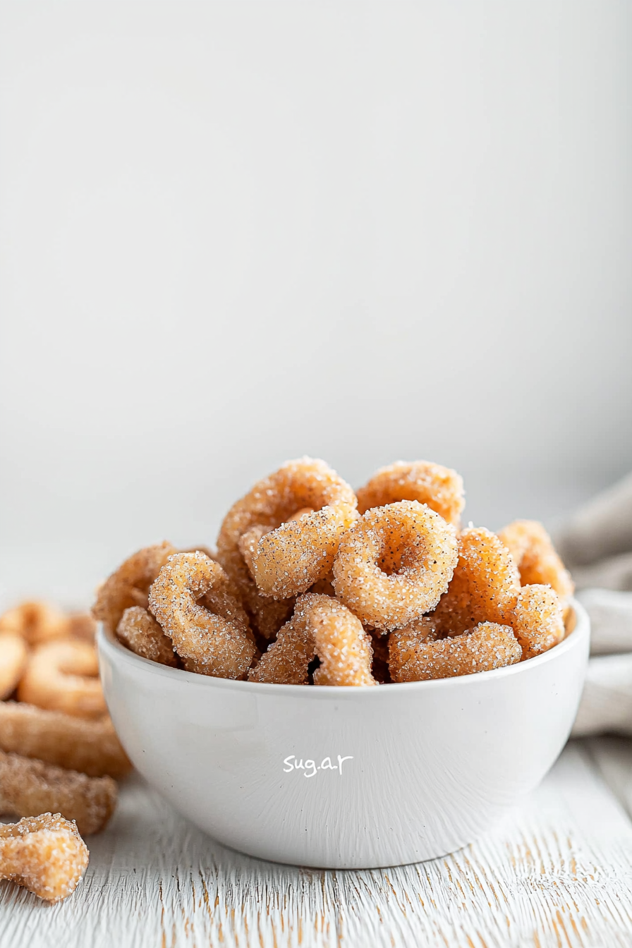 Keto Cinnamon Sugar Pork Rinds Finished