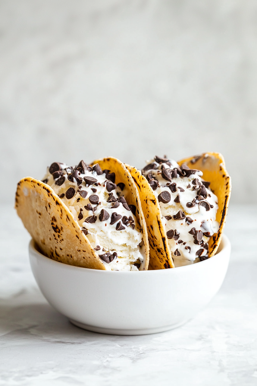 Keto Ice Cream Tacos