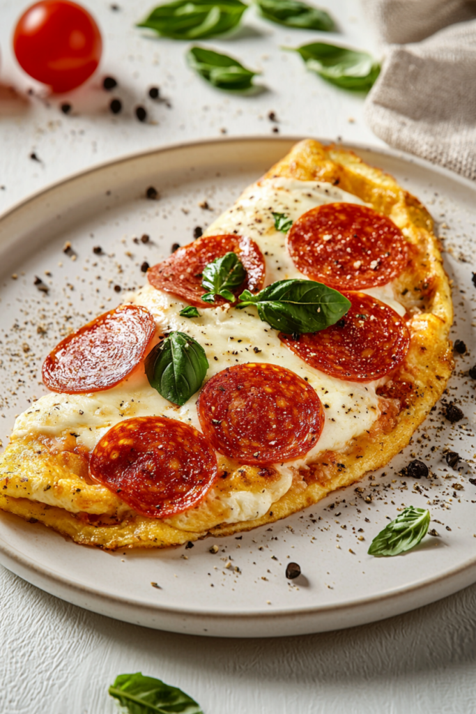 Keto Pepperoni Pizza Omelet_001