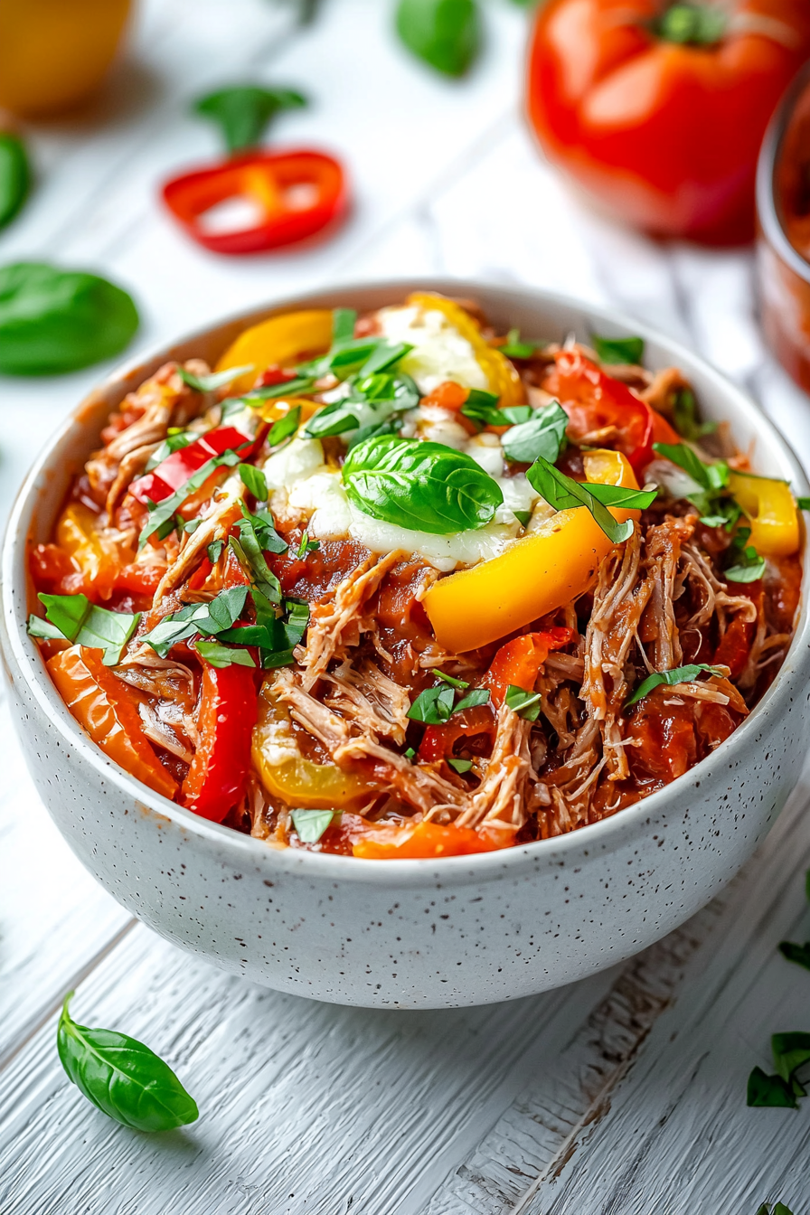 Keto Pulled Pork Pizza Bowls Ingredients