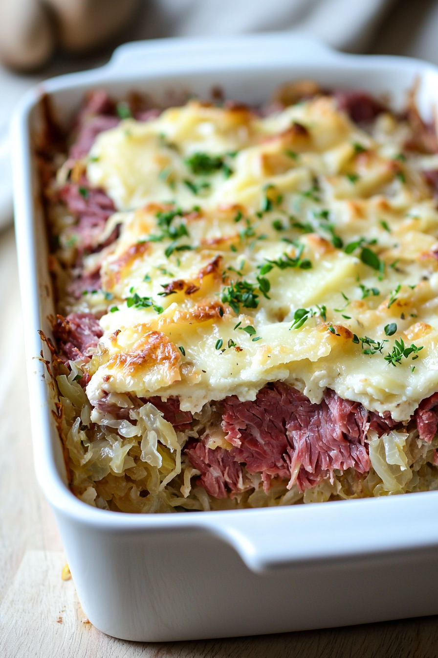 Keto Reuben Casserole