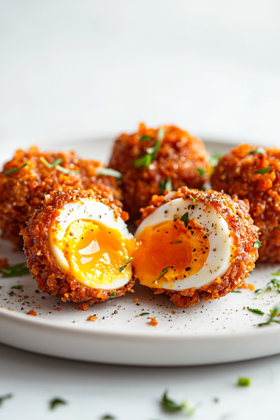 Baked Keto Scotch Eggs with Chorizo