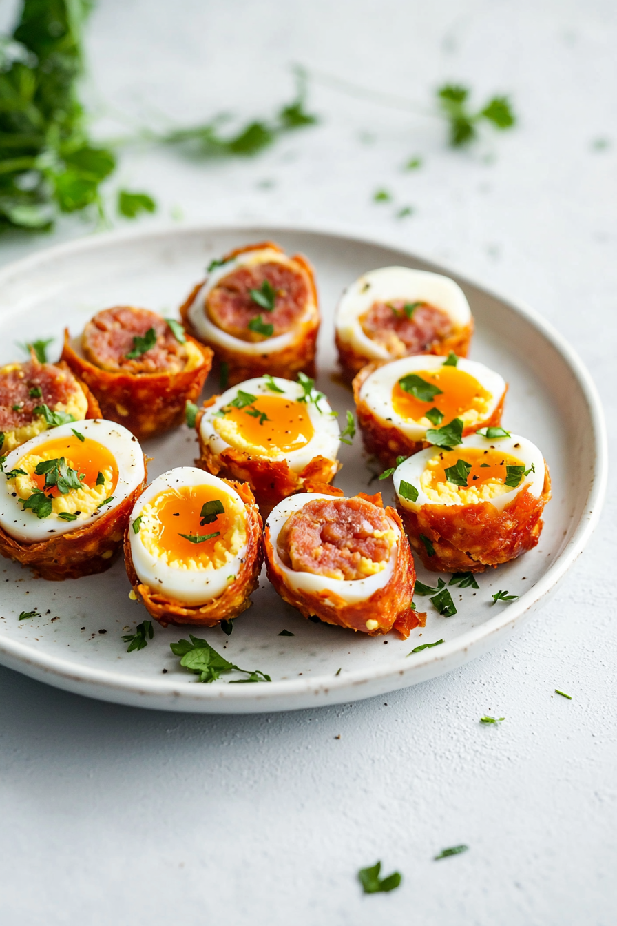 Keto Scotch Eggs with Chorizo