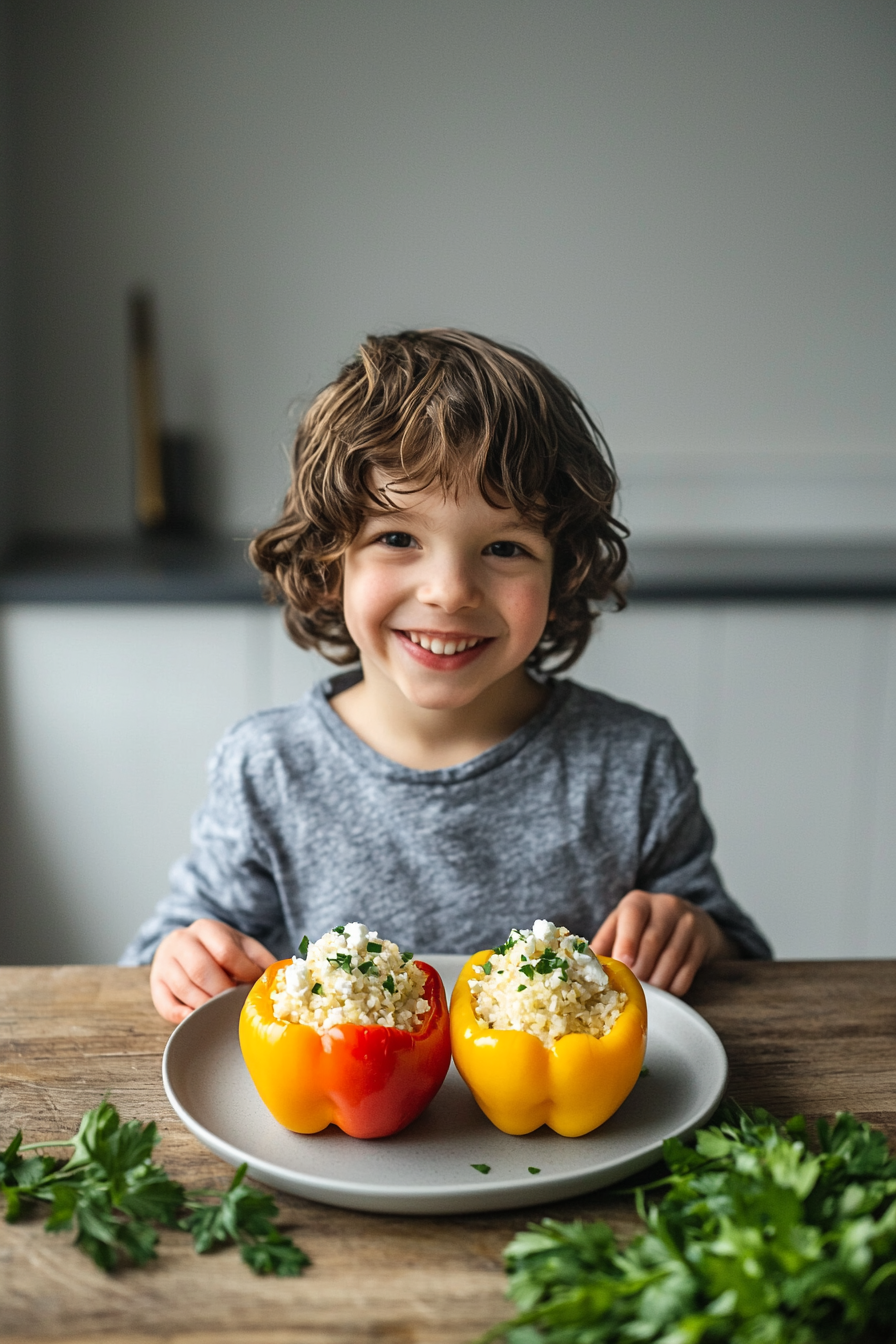 Keto Stuffed Bell Peppers Finished Dish