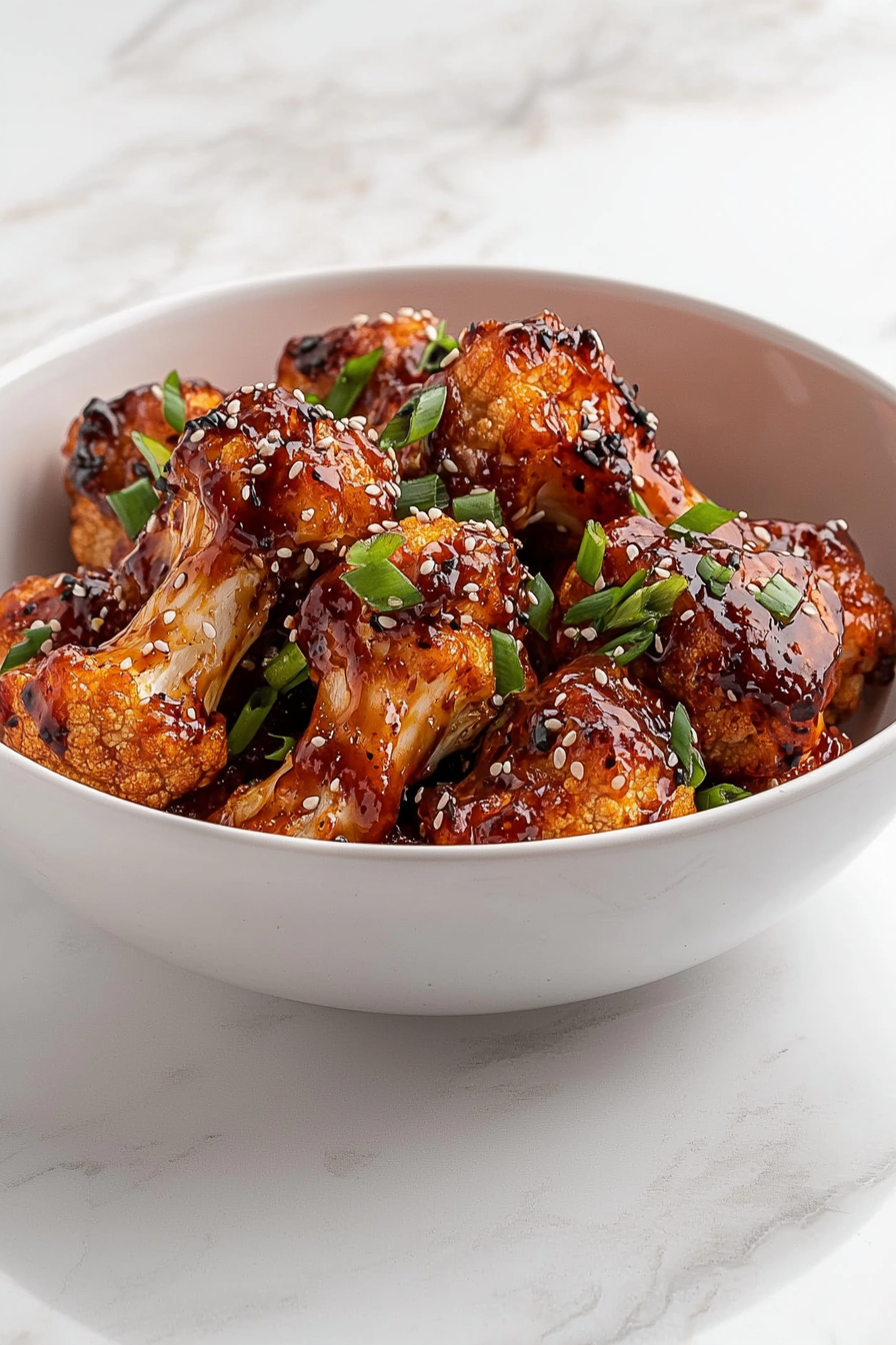 Korean BBQ Cauliflower Wings Preparation