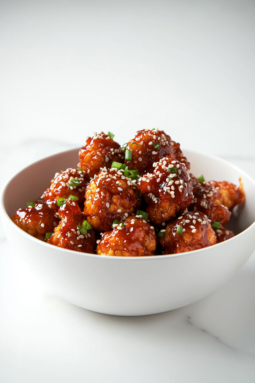 Korean BBQ Cauliflower Wings