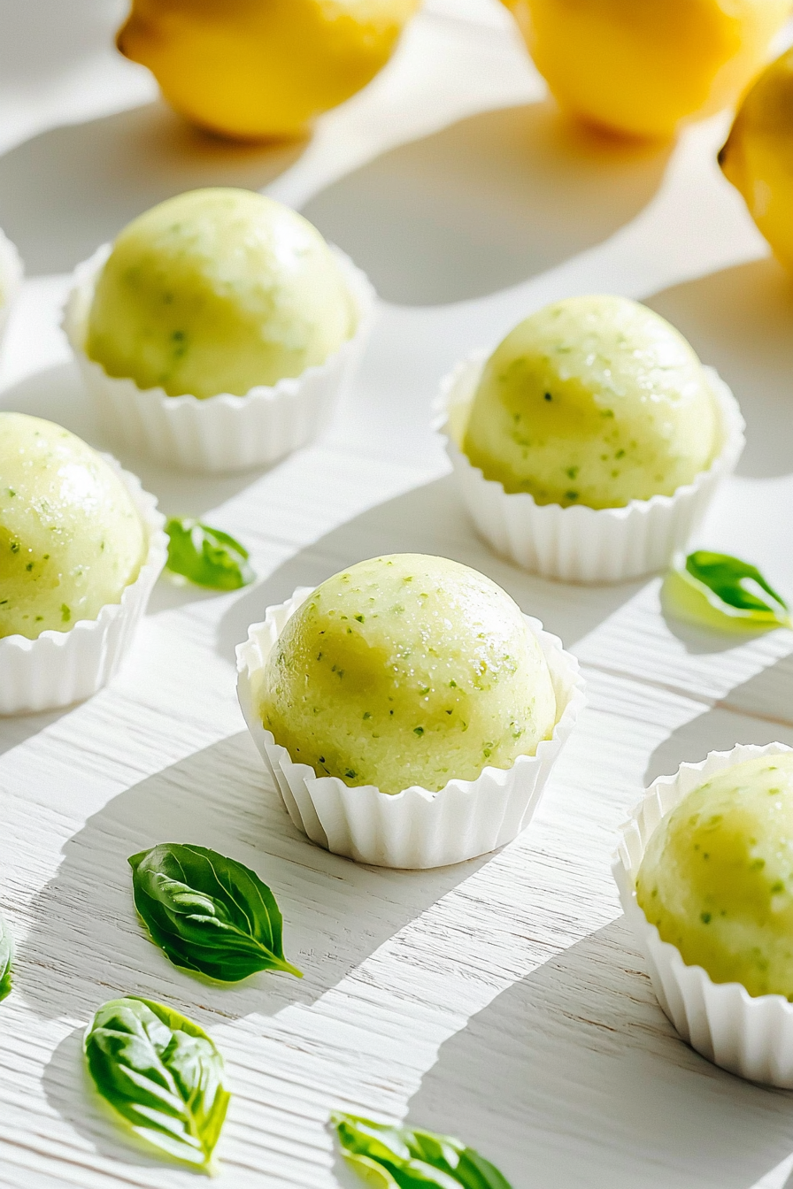 Lemon Basil Keto Fat Bombs