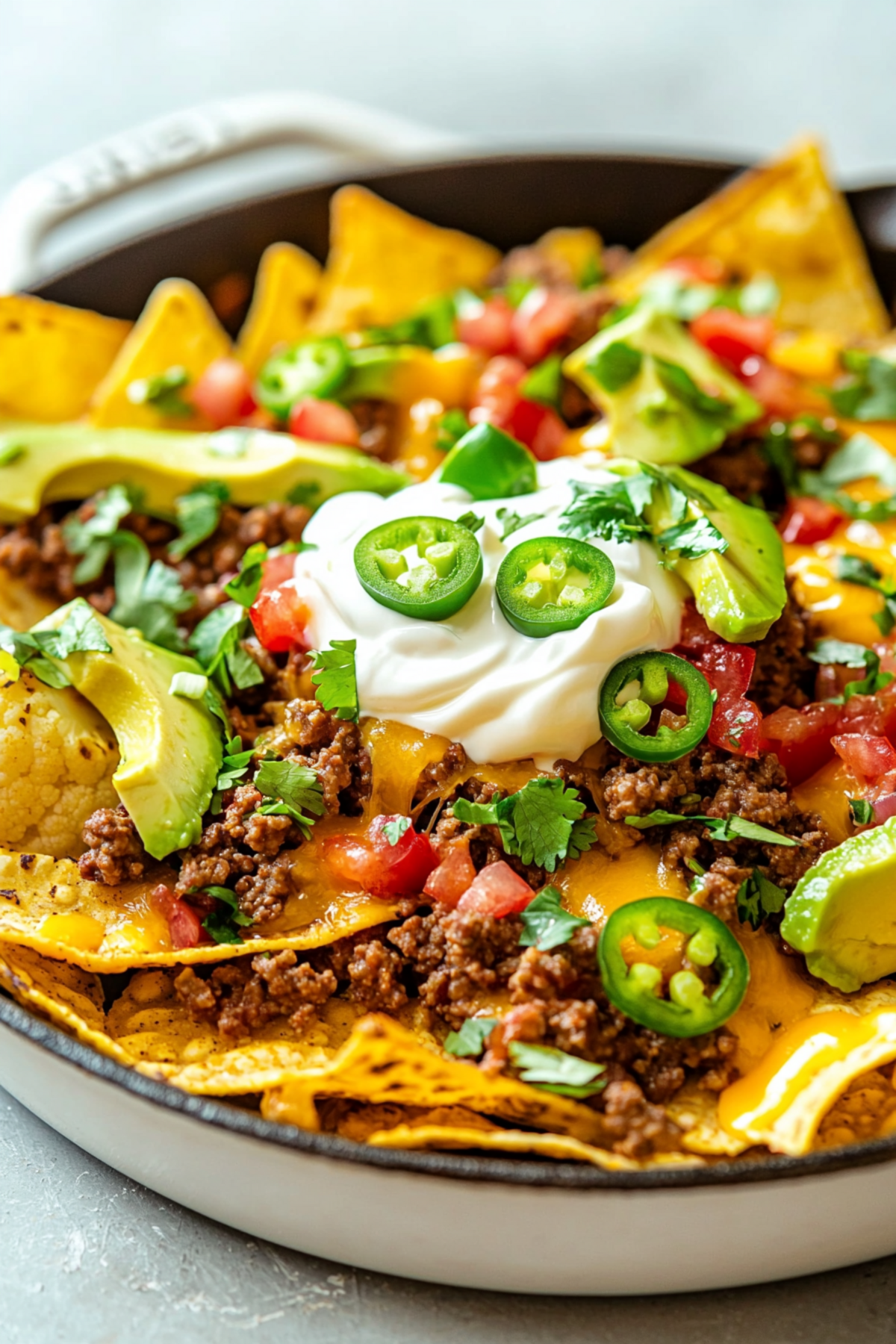 Loaded Cauliflower Skillet Nachos_001