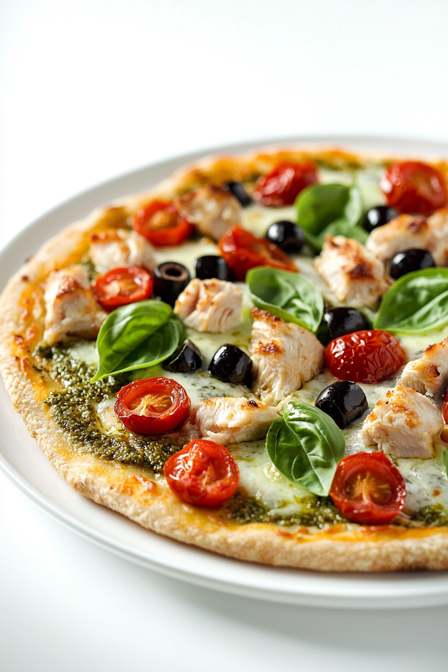 Pesto Chicken Crust Pizza Toppings