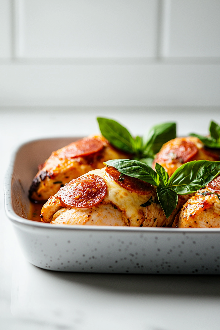 Pizza-Stuffed Chicken Breast