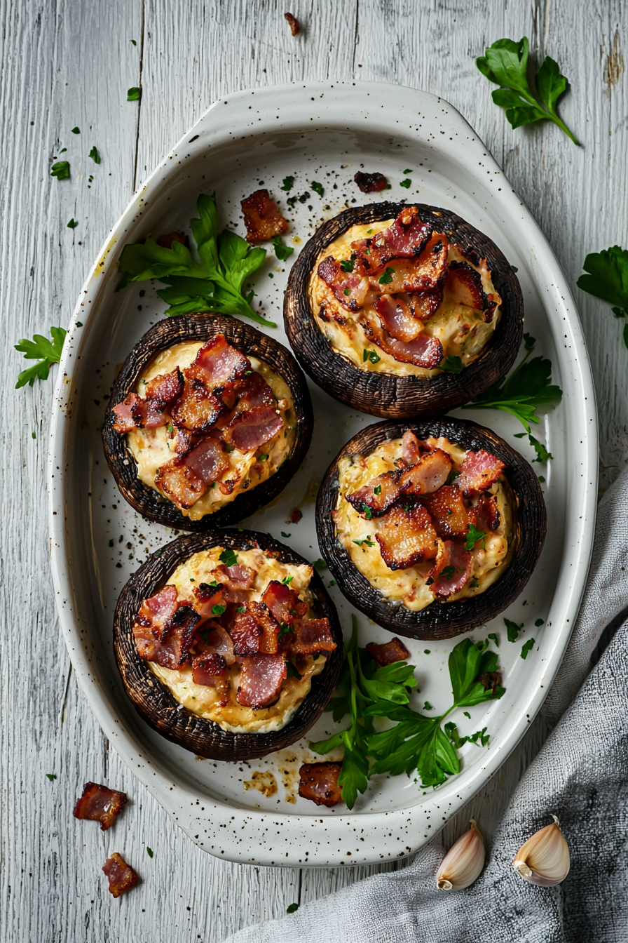 Baked Stuffed Mushrooms