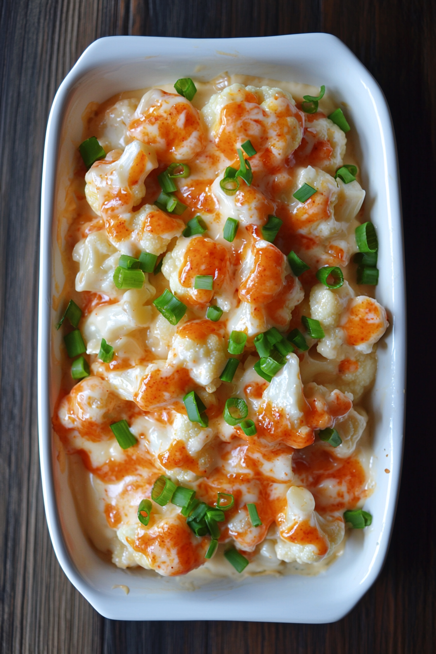 Creamy Buffalo Cauliflower Mac 'n Cheese