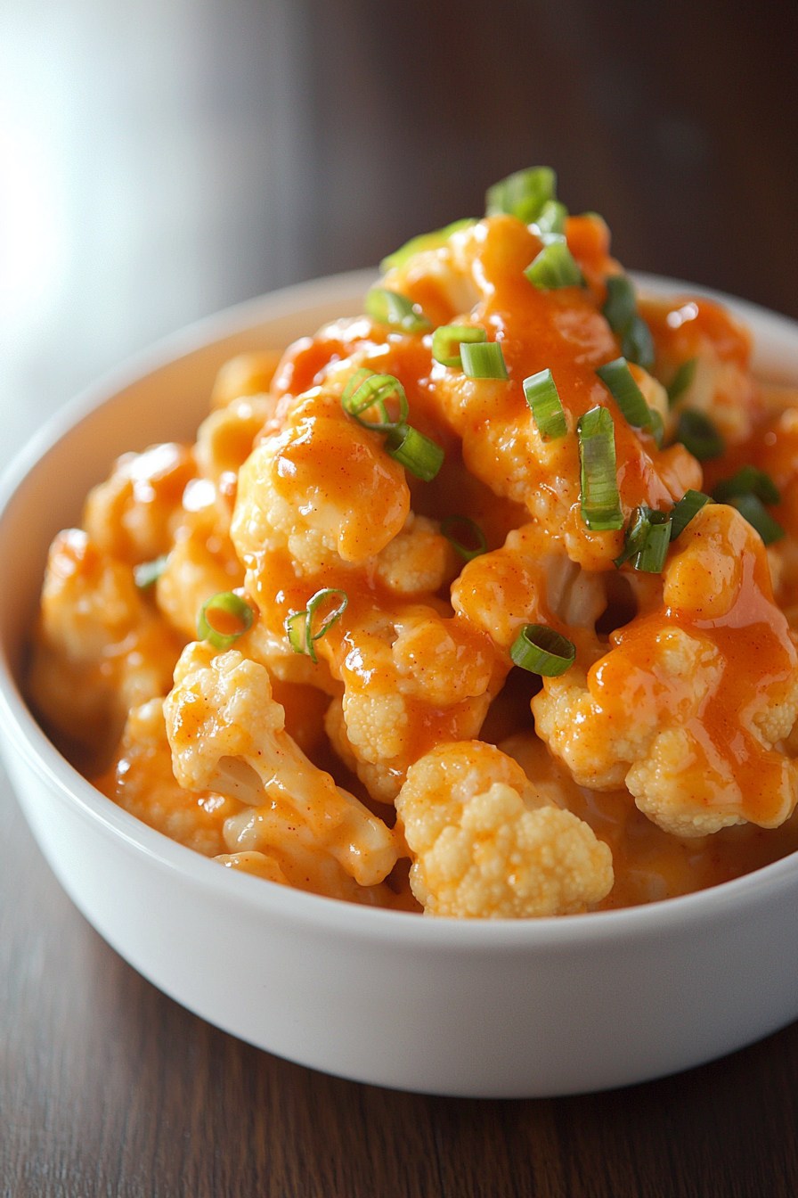 Spicy Buffalo Cauliflower Mac 'n Cheese