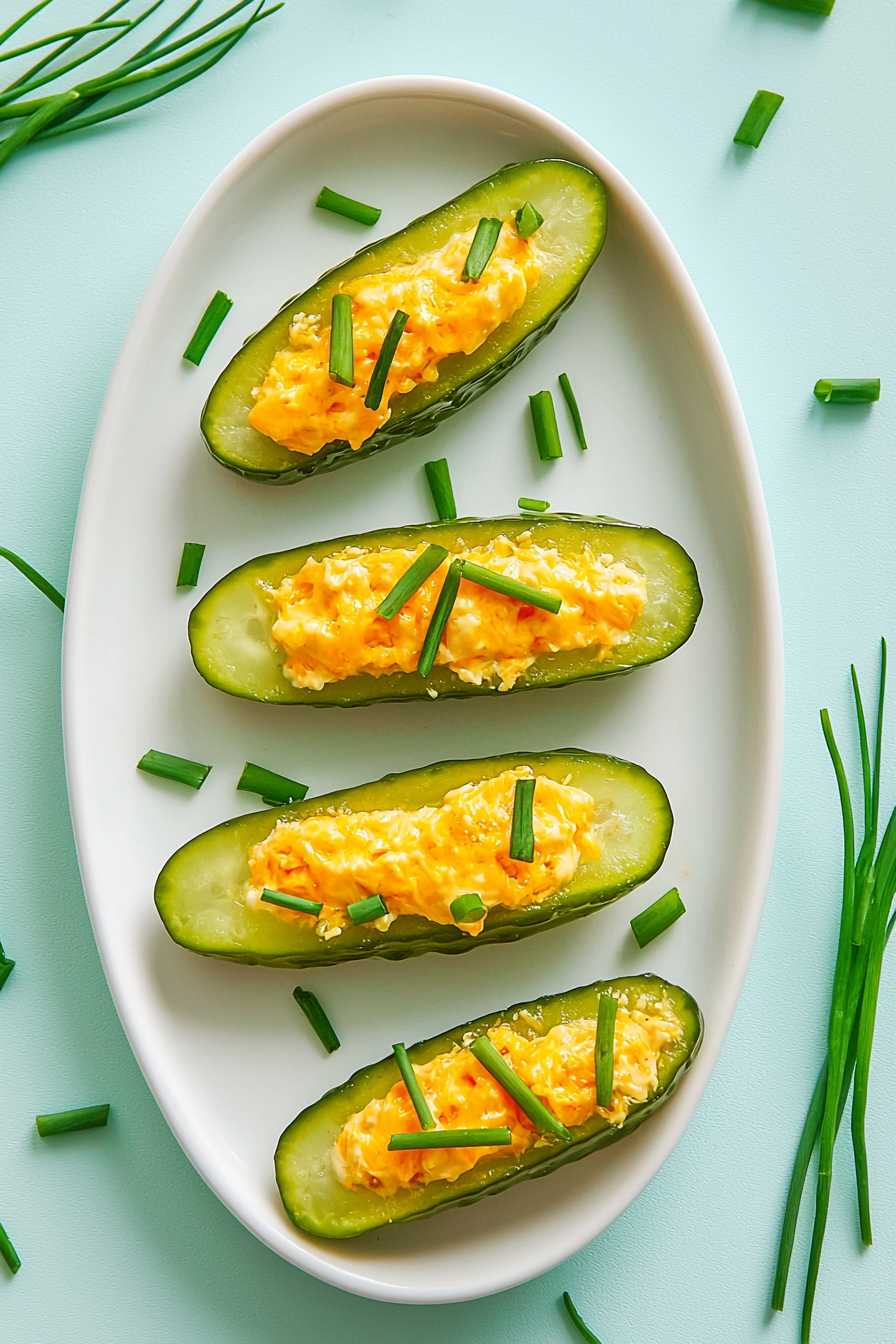 Final Spicy Cheese-Stuffed Pickle Spears