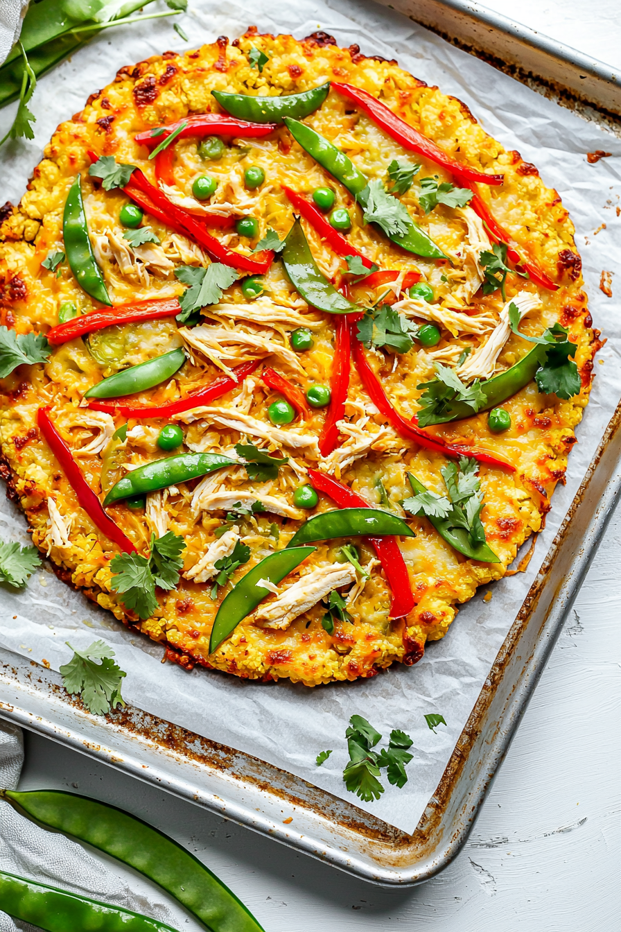 Thai Coconut Curry Keto Pizza Ingredients